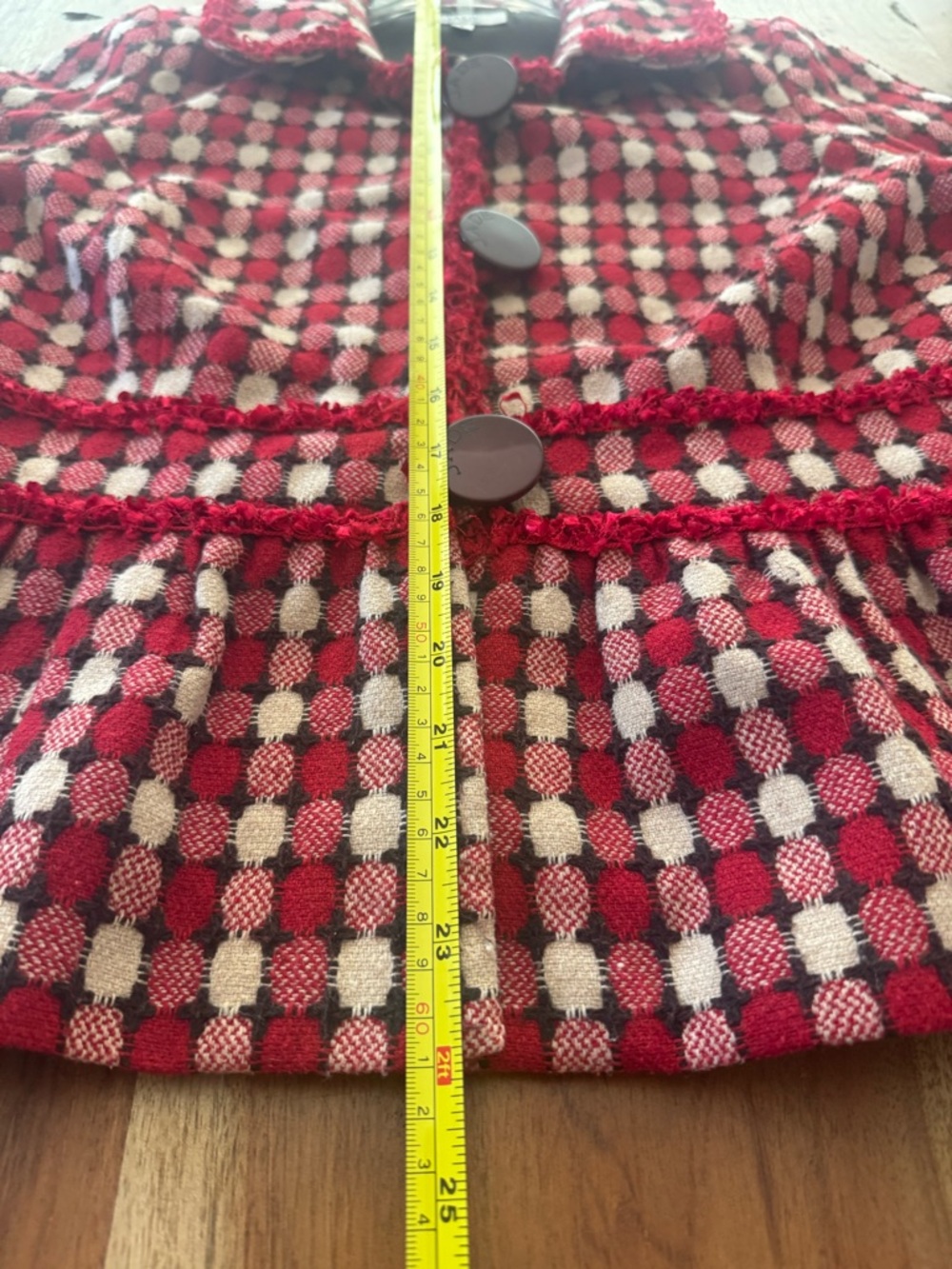 Vintage Jade Checked Jacket - Picture 9 of 9